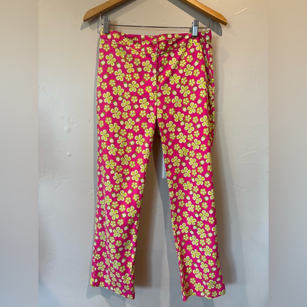 Lily Pulitzer Floral Dune Buggy Pants Size 4